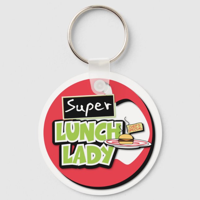 Lunchdamen - Super Lunchdamen Nyckelring (Framsida)