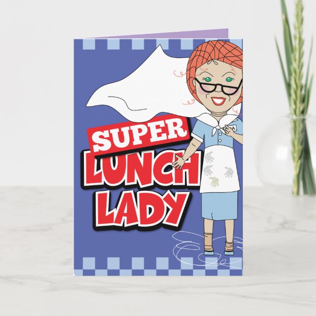 Lunchdamen Tack Kort (Framsida)