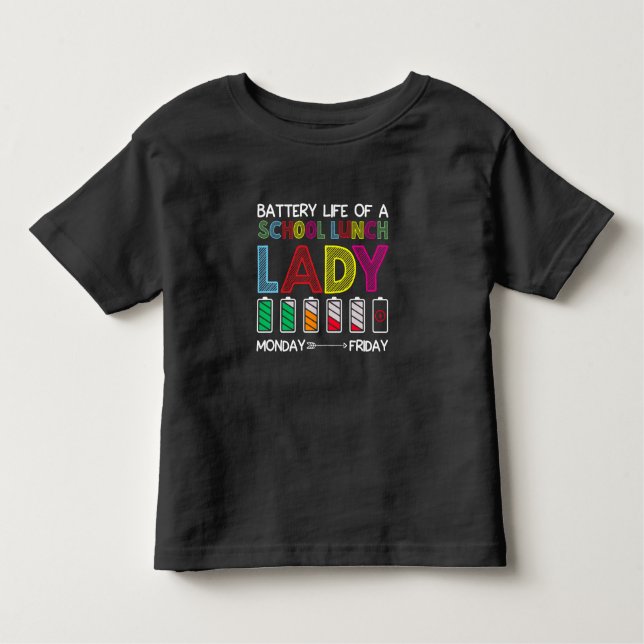 Lunchen Cafeteria School Lunch Dam Week Mood Humor T Shirt (Framsida)