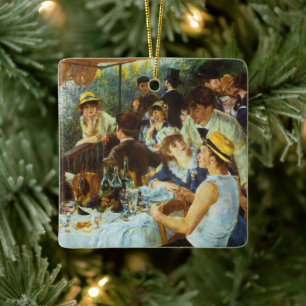Lunchen hos båtfolket av Pierre Renoir Julgransprydnad Keramik