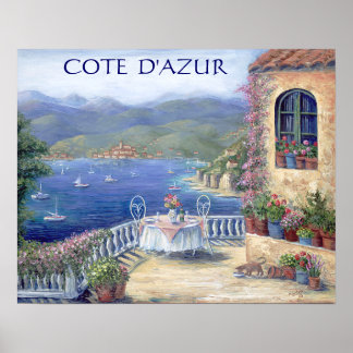 Lunchen på Terrace Poster