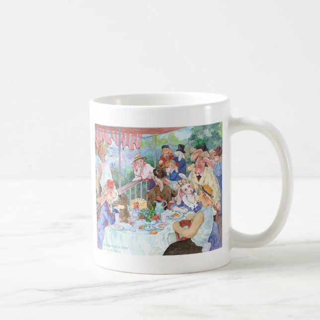 Luncheon av kaninpartyet kaffemugg (Höger)