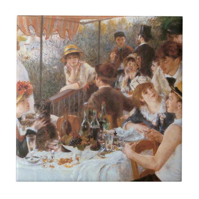 Luncheon av roddpartyet kakelplatta (Framsidan)