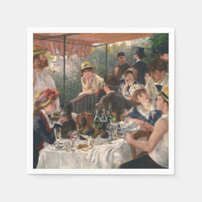 Luncheon Boating Party - Renoir Painting Pappersservett (Framsidan)