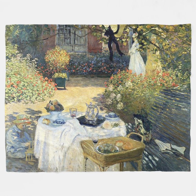 Luncheon Claude Monet Fleecefilt (Framsidan (Horisontell))
