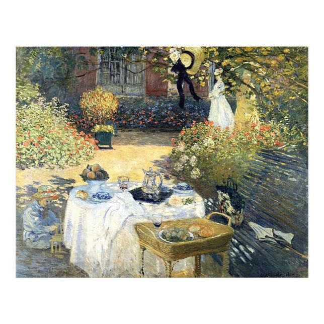 Luncheon Claude Monet Fototryck (Framsidan)
