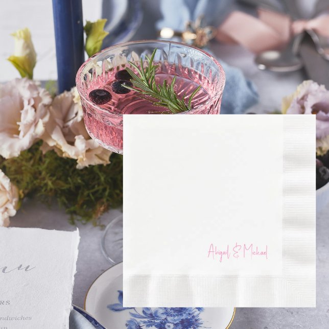 Luncheon i mynningen personlig Bröllop Pappersservett (Skapare uppladdad)