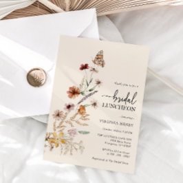 Luncheon-inbjudan för blommigt Möhippa Inbjudningar