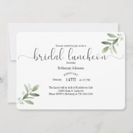 Luncheon-inbjudan för Möhippa med vattenfärg Inbjudningar