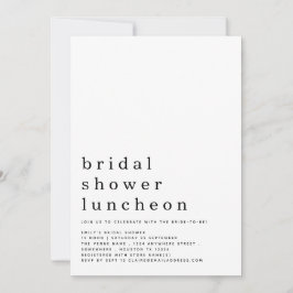 Luncheon-inbjudan om minimal Möhippa Inbjudningar