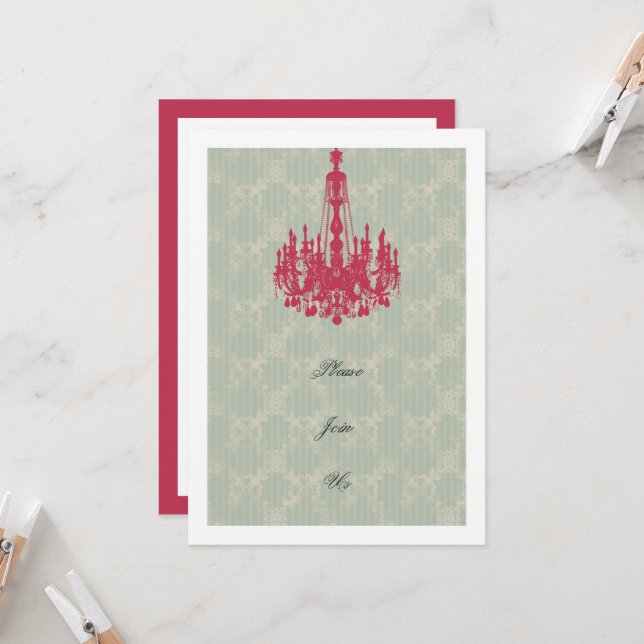 Luncheon-mall för möhippa inbjudningar (Fram/Back In Situ)