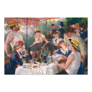 Luncheon of the Boating Party, 1880 av Renoir Fototryck