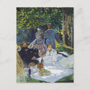 Luncheon on on Grass, Center Panel Claude Monet Vykort