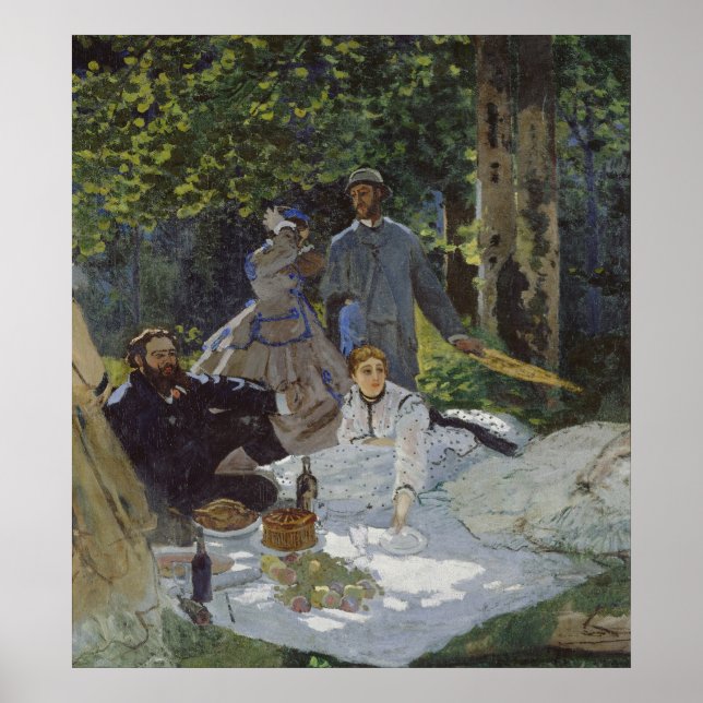 Luncheon on the Grass, Central Panel (1865) Poster (Framsidan)