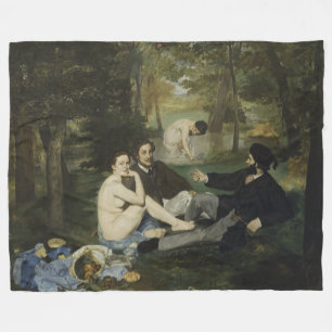 Luncheon på gräset av Edouard Manet Fleecefilt