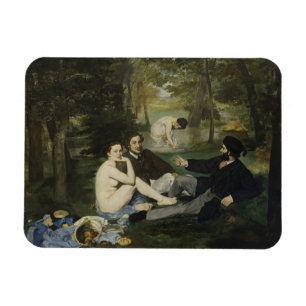 Luncheon på gräset av Edouard Manet Magnet