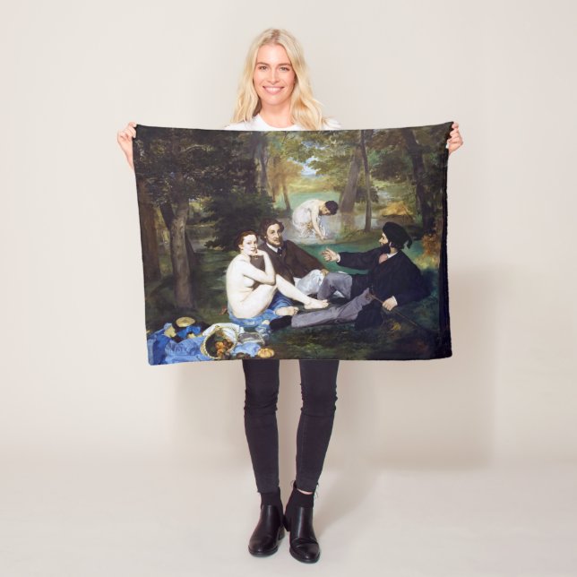 Luncheon på Grass, Manet Fleecefilt (På plats)