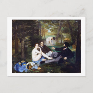 Luncheon på Grass, Manet Vykort