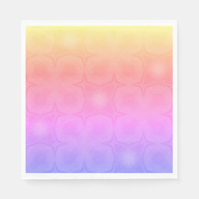 Luncheon Paper Napkins in pink purple yellow Pappersservett (Framsidan)