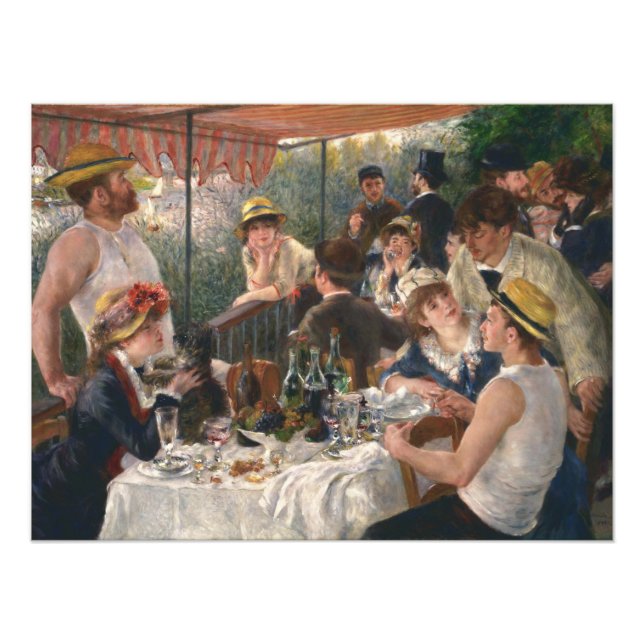 Luncheon the Boating Party - Auguste Renoir Fototryck (Framsidan)