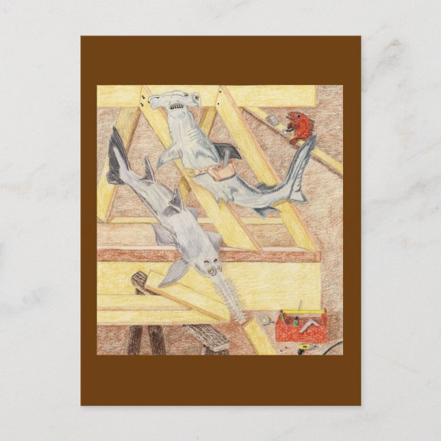 Lunchrast för snickarna vykort (Framsida)