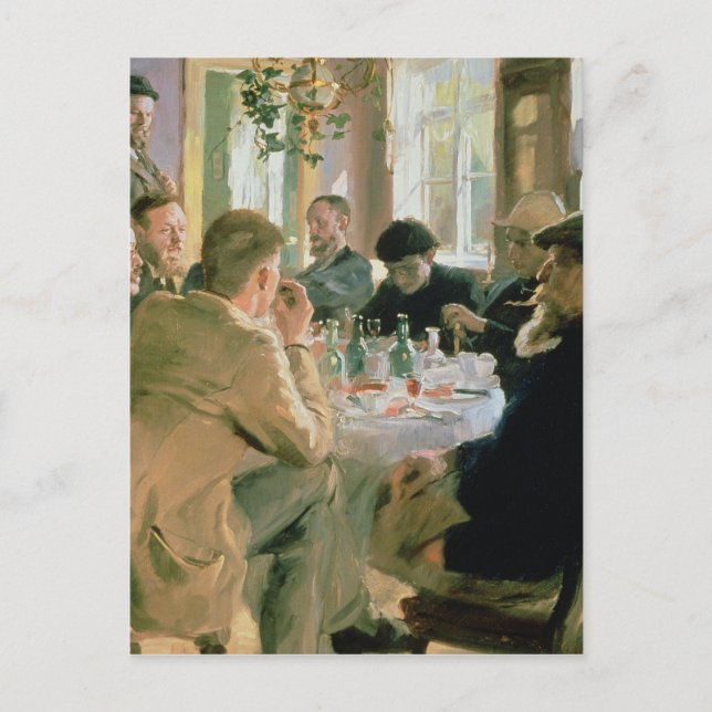 Lunchtime, 1883 vykort (Framsida)