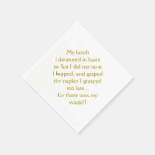 Lunchtime Limerick Pappersservett