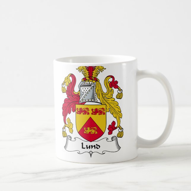 Lund familjvapensköld kaffemugg (Höger)