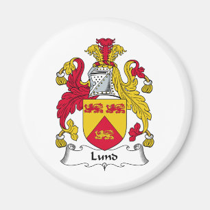 Lund familjvapensköld magnet
