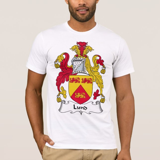 Lund familjvapensköld t-shirt (Framsida)