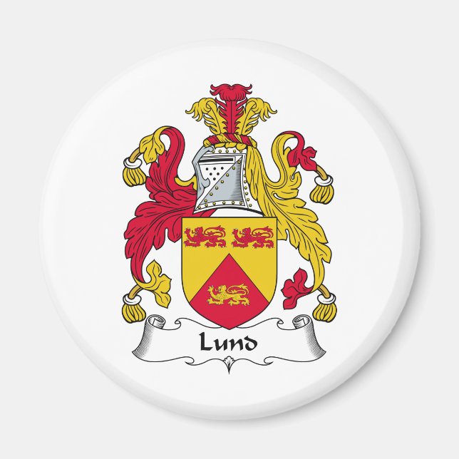 Lund Family Crest Magnet (Framsidan)