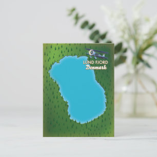 Lund Fjord Danmark karta Vykort