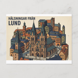 Lund Sverige vykort