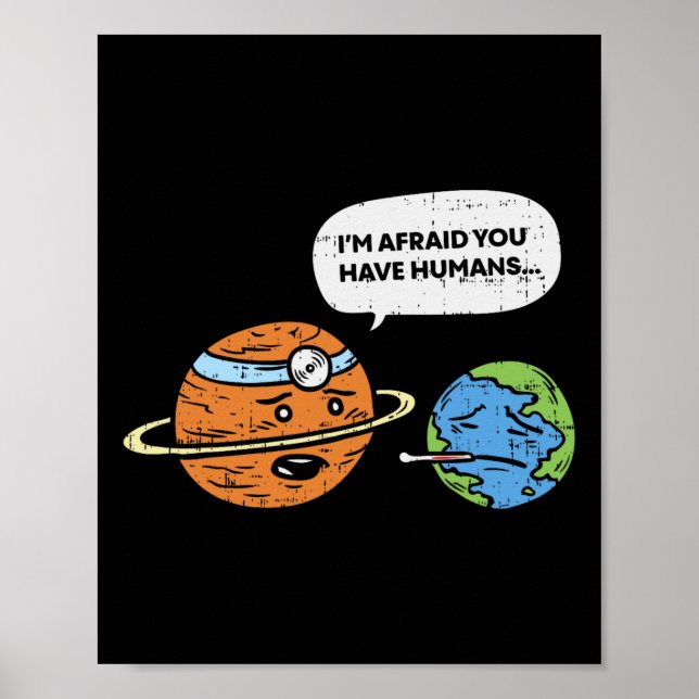 Lundare Spara Earth Day Planet Doktor Humans Poster (Framsidan)