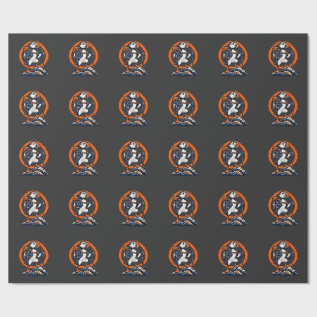 Lundevandrare – Vilda stigar Presentpapper (Platt)