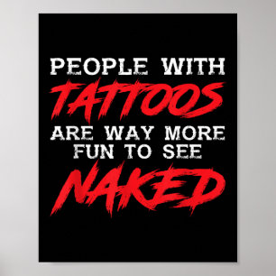 Lundiga personer med tatueringar _ tattoed Inked _ Poster