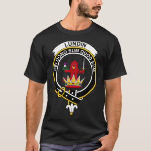 Lundin Vapensköld Tartan Klan Scottish Klan T Shirt