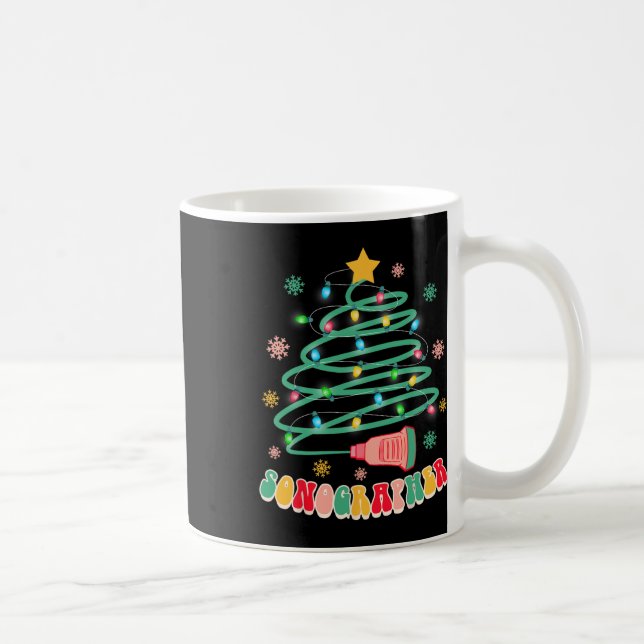 Lundnyj jul Julafton Vibes Sonographer Ultrasound Kaffemugg (Höger)