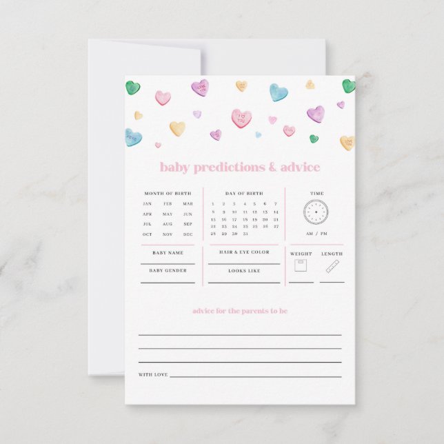 Lundre Valentine Baby-förutsägelsespel (Framsida)
