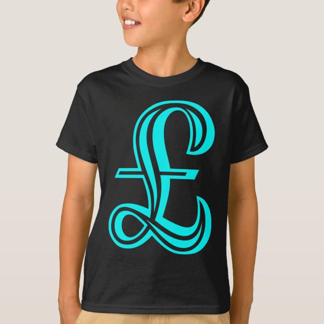 Lundtecken - cyan t-shirt (Framsida)