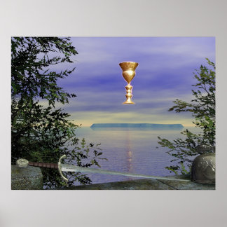 Lundy, den grekiska ön poster