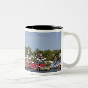 Lunenberg, Nova Scotia, Kanada. 2 Två-Tonad Mugg