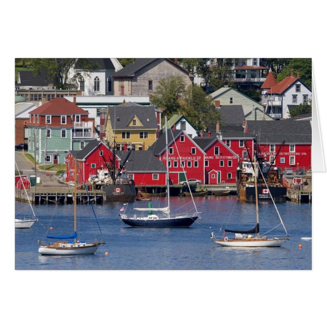 Lunenberg, Nova Scotia, Kanada. 3 Hälsningskort (Framsidan Horizontal)