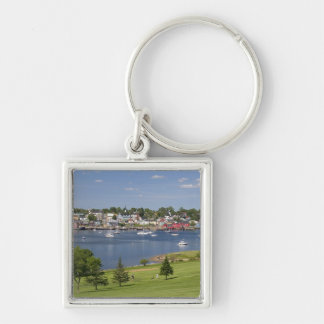 Lunenberg, Nova Scotia, Kanada. Fyrkantig Silverfärgad Nyckelring