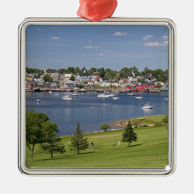 Lunenberg, Nova Scotia, Kanada. Julgransprydnad Metall (Framsidan)