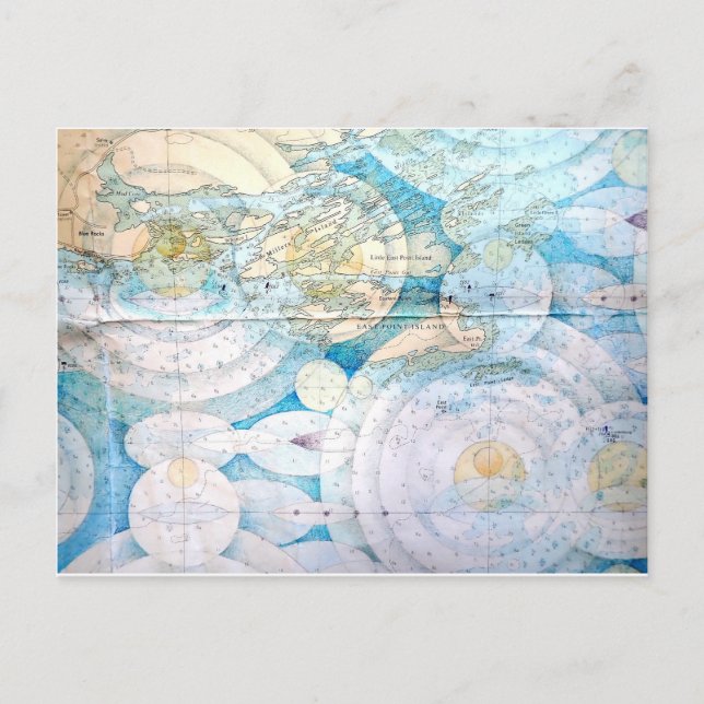 Lunenburg Bay, Nova Scotia Greeting Card. Vykort (Framsida)