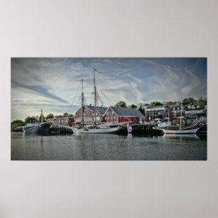Lunenburg Harbour, NS-bra Art print Poster