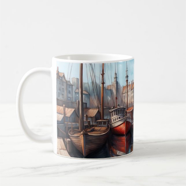 Lunenburg Harbourview Kaffemugg (Vänster)
