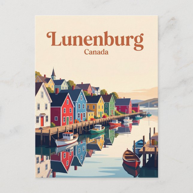 Lunenburg Waterfront Kanada Vykort (Framsida)