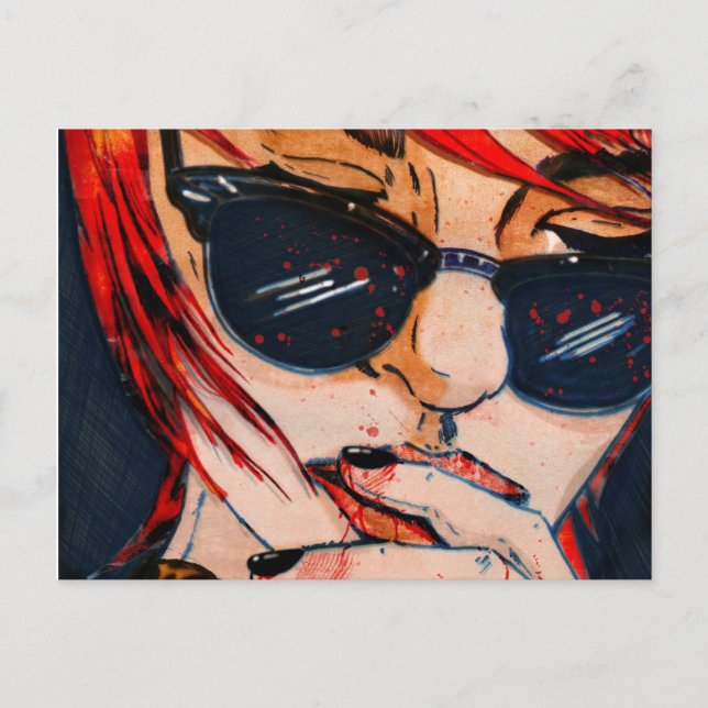 Lunettes Noires Vykort (Framsida)